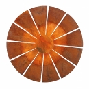 Solix Feuerschale aus 8mm Rohstahl mit edler Rostpatina