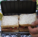 Leckerer Toast im Sandwichmaker